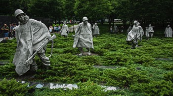 Korean war memorial, Washington, DC